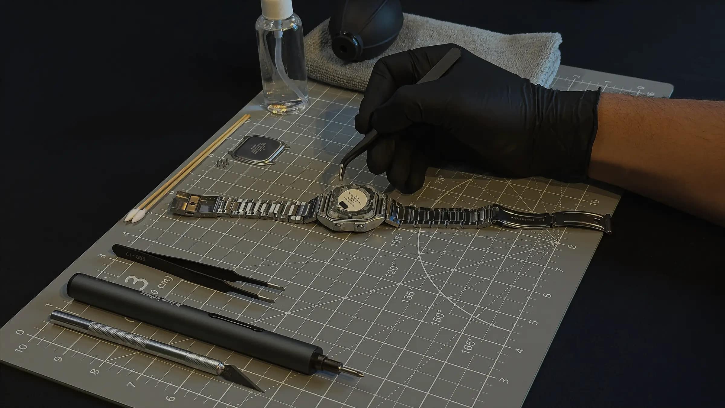 Custom hand-built Casio watches